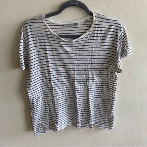 VINCE Relaxed Fit Striped Cotton Shirt Sz Small